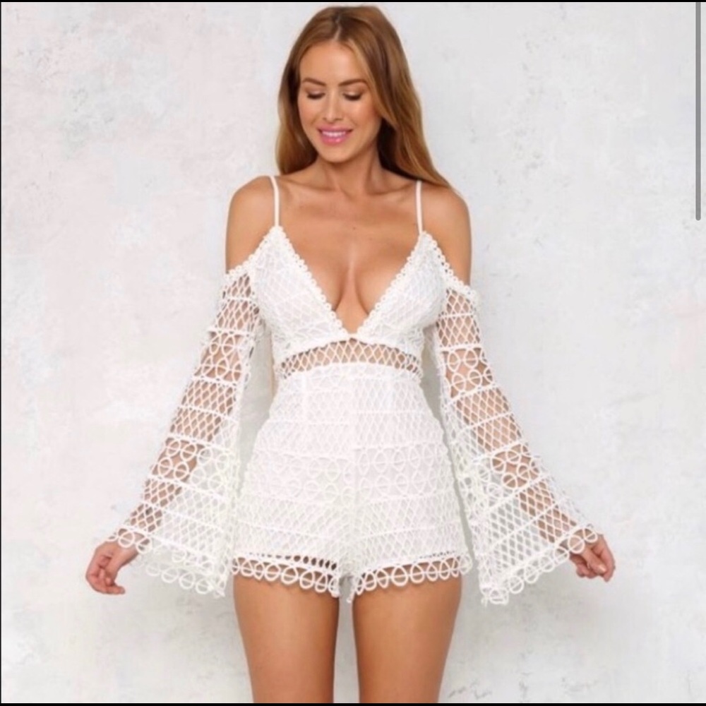 Here Comes The Sun white romper